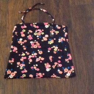 Justice halter cropped tank